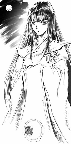 かぐや姫ルックです。